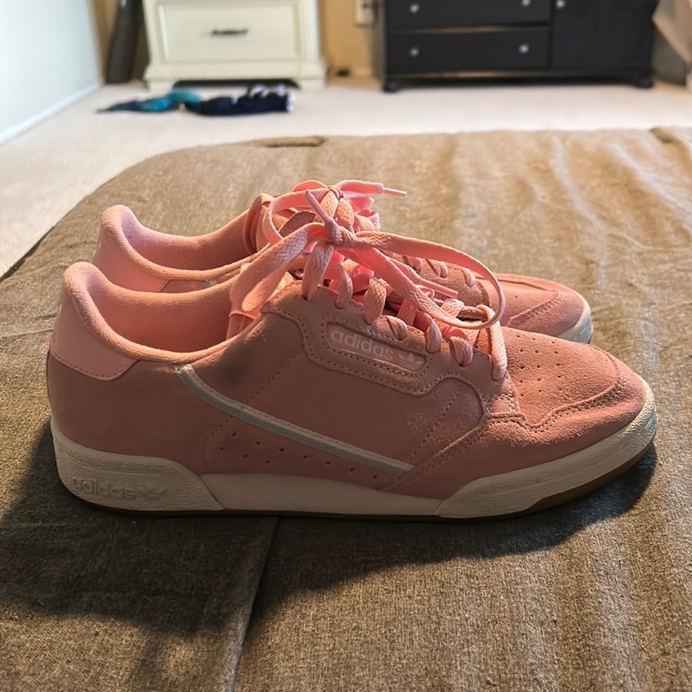 Pink adidas sneakers